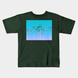 Pastel Palm Trees Kids T-Shirt